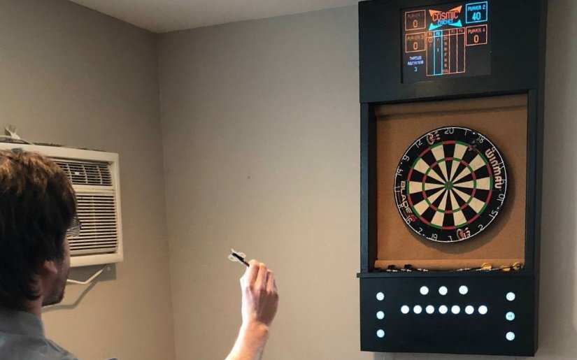 A Raspberry Pi and ArduinoPowered Dart Board Digital Scoring Display